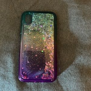 Blue and purple iPhone XR case